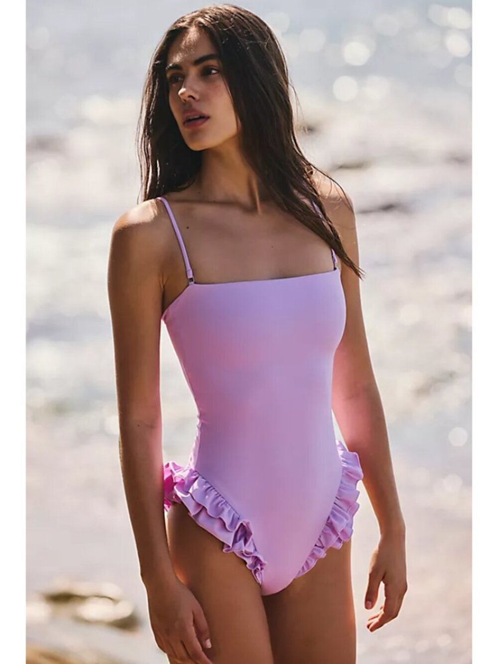 BELLE ANNA Free People Margot One-Piece Swimsuit in Purple Size XX-Large